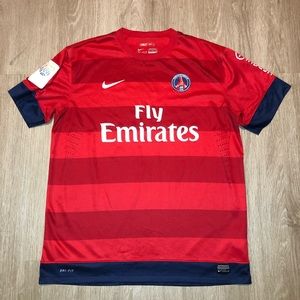 Authentic Nike Fly Emirates Mauro‎ Zarate #00 Football Soccer Jersey Men size XL